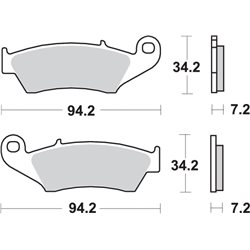 KAWASAKI KX 250 (1994-2007) DELANTERA PASTILLAS FRENO SBS