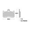KAWASAKI Z A / Z B ABS 800 (2013-2014) DELANTERA PASTILLAS FRENO SBS