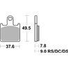KAWASAKI Z R ABS 750 (2011-2012) DELANTERA PASTILLAS FRENO SBS