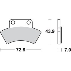 POLARIS 2X4 300 (1994-1995) TRASERA PASTILLAS FRENO SBS