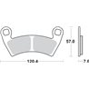 POLARIS RANGER RZR4 XP4 EFI 900 (2012 -  ) TRASERA PASTILLAS FRENO SBS