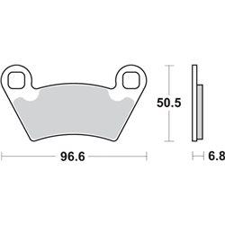 POLARIS RANGER XP 800 (2012 - ) TRASERA PASTILLAS FRENO SBS