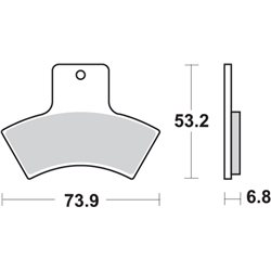 POLARIS TRAIL BOSS 2X4 325 (2000-2002) TRASERA PASTILLAS FRENO SBS