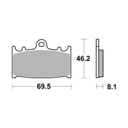 SUZUKI GSX R (1997-2000) 600 (1997-2000) PASTILLAS FRENO SBS