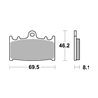 SUZUKI GSX R (1997-2000) 600 (1997-2000) PASTILLAS FRENO SBS
