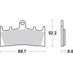 SUZUKI GSX R W 750 (1994-1995) DELANTERA PASTILLAS FRENO SBS