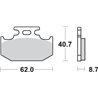 SUZUKI TS R 125 (1989-1996) TRASERA PASTILLAS FRENO SBS