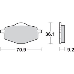 YAMAHA DT R 125 (1999-2000) DELANTERA Y TRASERA PASTILLAS FRENO SBS