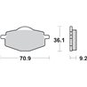 YAMAHA DT R 125 (1999-2000) DELANTERA Y TRASERA PASTILLAS FRENO SBS