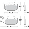 YAMAHA YFM R RAPTOR 700 (2006-2008) TRASERA / IZQUIERDA/TRASERA PASTILLAS FRENO SBS