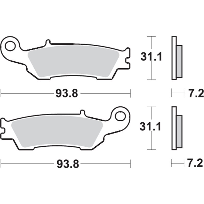 YAMAHA YZ F 450 (2010-2012) Z/A/B-CJ15C-33D / DELANTERA PASTILLAS FRENO SBS