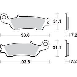 YAMAHA YZ F 450 (2013-2013) D-CJ15C-33D / DELANTERA PASTILLAS FRENO SBS