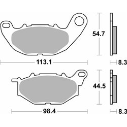 YAMAHA YZF R3 321 (2015-2019) PASTILLAS FRENO SBS