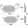 YAMAHA YZF R3 321 (2015-2019) PASTILLAS FRENO SBS