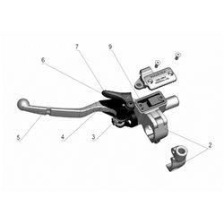 MANETA MAGURA HYMEC 163 OFF ROAD LARGA MUELLE HELICOIDAL
