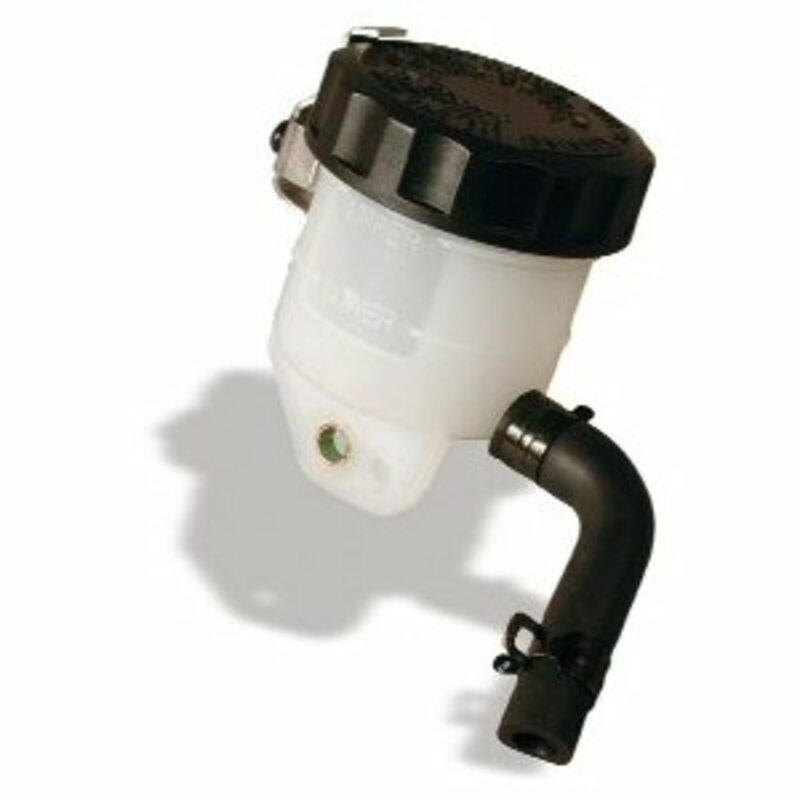 DEPÓSITO PARA BOMBA DE FRENO NISSIN SALIDA 45º SOPORTE VERTICAL