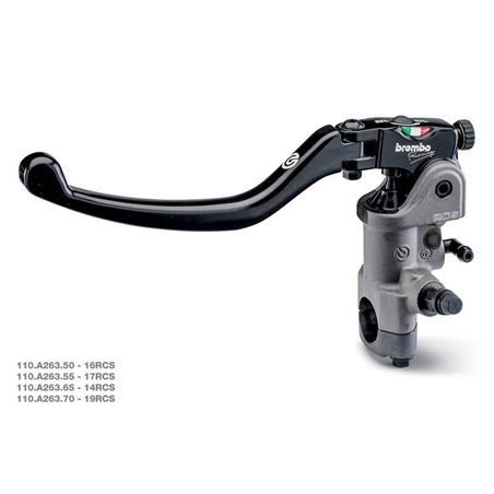 Bomba de embrague radial BREMBO 17RCS Ø17 mm depósito separado