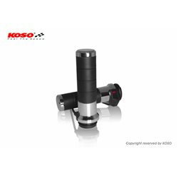 PUÑOS CALEFACTABLES KOSO TITAN-X, CON INTERRUPTOR DE PULGAR INTEGRADO (HARLEY DAVIDSON)