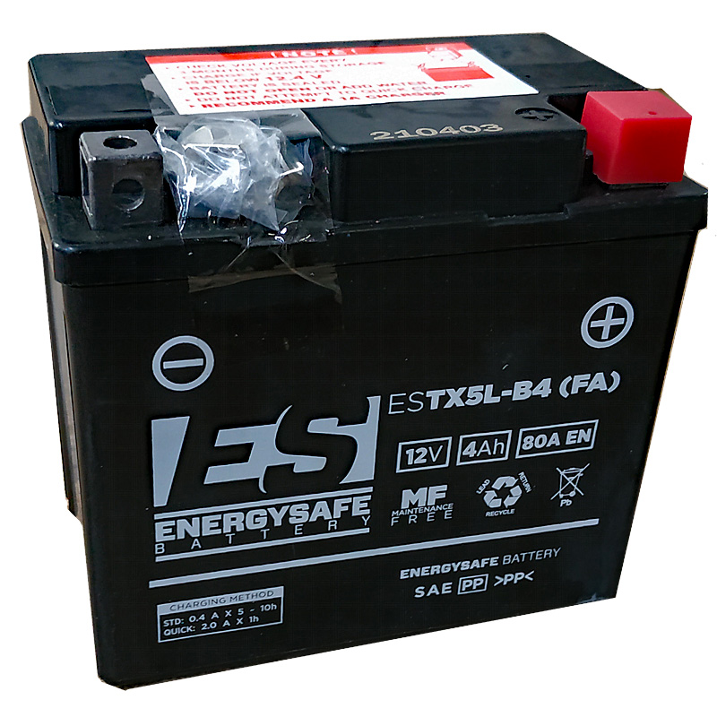 BATERIA ENERGYSAFE Peugeot V-Click 4T (QM50QT-6) 50 2007 - 2012 BATERIA ENERGYSAFE Peugeot V-Click 4T (QM50QT-6) 50 2007 - 2012