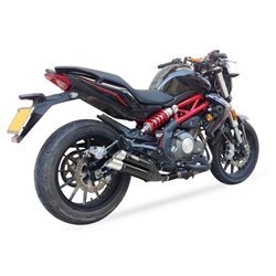 BENELLI BJ 300 GS - BN 302 L3XB SLIP ON - DUAL HYPERLOW BLACK XL