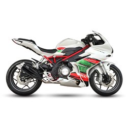 BENELLI TORNADO 302 R 2021 L3XB SLIP ON - DUAL HYPERLOW BLACK XL