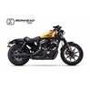H-D SPORTSTER XL 1200 2014-2016 HC1-3B SLIP ON (LOWER MUFFLER) - IRONHEAD ROUND BLACK