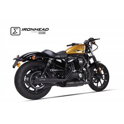 H-D SPORTSTER XL 1200 2014-2016 HC1-3B SLIP ON (LOWER MUFFLER) - IRONHEAD ROUND BLACK