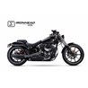 H-D SOFTAIL BREAKOUT 2013-2016 HC1-3B SLIP ON (LOWER MUFFLER) - IRONHEAD ROUND BLACK