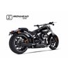 H-D SOFTAIL BREAKOUT 2013-2016 HC1-3B SLIP ON (LOWER MUFFLER) - IRONHEAD ROUND BLACK