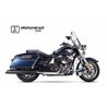 H-D TOURING ROAD KING 2006-2016 HC2-1B SLIP ON (LEFT MUFFLER) - IRONHEAD ROUND BLACK