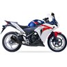 HONDA CBR 250 R 11-14 L3XB SLIP ON - DUAL HYPERLOW BLACK XL