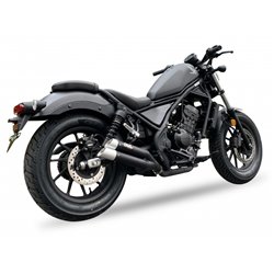 HONDA REBEL CMX 500 L3XB SLIP ON - DUAL HYPERLOW BLACK XL