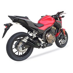 HONDA CBR 500 R 16-18 (PC57) L3XB SLIP ON - DUAL HYPERLOW BLACK XL