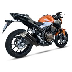 HONDA CBR 500 R 19-20 (PC62) L3XB SLIP ON - DUAL HYPERLOW BLACK XL