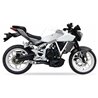 HYOSUNG GD 250 EXIV L3XB SLIP ON - DUAL HYPERLOW BLACK XL