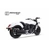 INDIAN SCOUT 15-21 HC1-2B SLIP ON (LOWER MUFFLER) - IRONHEAD ROUND BLACK