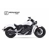 INDIAN SCOUT BOBBER 15-21 HC1-2B SLIP ON (UPPER MUFFLER) - IRONHEAD ROUND BLACK