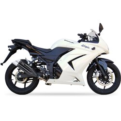 KAWASAKI NINJA 250 R 08-12 (EX250K) L3XB SLIP ON - DUAL HYPERLOW BLACK XL