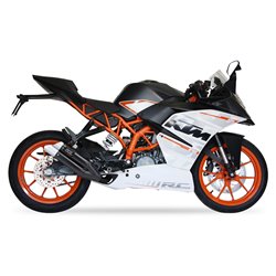 KTM RC 390 15-16 L3XB SLIP ON - DUAL HYPERLOW BLACK XL