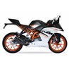 KTM RC 390 15-16 L3XB SLIP ON - DUAL HYPERLOW BLACK XL