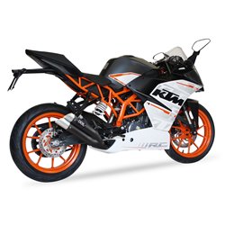 KTM RC 390 15-16 L3XB SLIP ON - DUAL HYPERLOW BLACK XL
