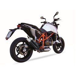 KTM DUKE 690 (KMT690) 12-16 L3XB SLIP ON - DUAL HYPERLOW BLACK XL
