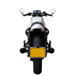 MOTO GUZZI V7 II OVC11SB SLIP ON (RIGHT MUFFLER) - IRONHEAD CONICAL BLACK INOX