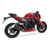 SUZUKI GSR 750 11-16 (C5) L3XB SLIP ON - DUAL HYPERLOW BLACK XL