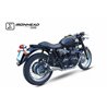 TRIUMPH BONNEVILLE - T100  865 OVC11SS SLIP ON (RIGHT MUFFLER) - IRONHEAD CONICAL MATT INOX