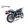 TRIUMPH THRUXTON 865 04-15 OVC11SS SLIP ON (LEFT MUFFLER) - IRONHEAD CONICAL MATT INOX