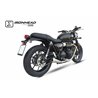 TRIUMPH STREET CUP (DZ01) OVC11SS SLIP ON (LEFT MUFFLER) - IRONHEAD CONICAL MATT INOX