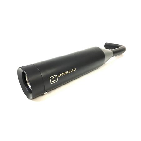 TRIUMPH BOBBER 17-20 HC1-3SB SLIP ON (LEFT MUFFLER) - IRONHEAD ROUND BLACK