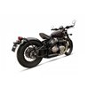 TRIUMPH BOBBER 17-20 HC1-3SB SLIP ON (LEFT MUFFLER) - IRONHEAD ROUND BLACK
