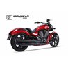 VICTORY VEGAS - HAMMER 06-16 HC1-2B SLIP ON (LOWER MUFFLER) - IRONHEAD ROUND BLACK